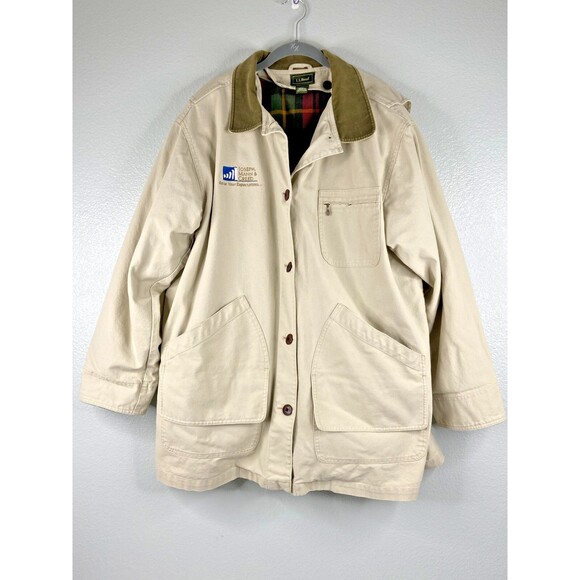 L.L. Bean Jackets & Blazers - LL Bean Women 1X Barn Coat Chore Jacket Removable Lining Embroidered Logo